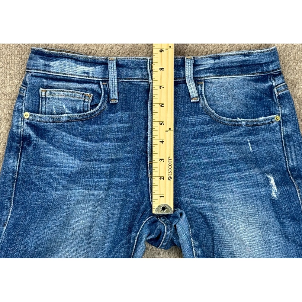 Frame Le Boy Women's 5 Pocket Distressed Zip Ankle Jeans Size 25 - Picture 13 of 16